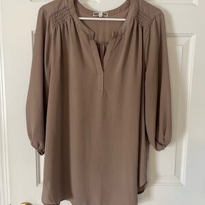 Chic Tan Blouse